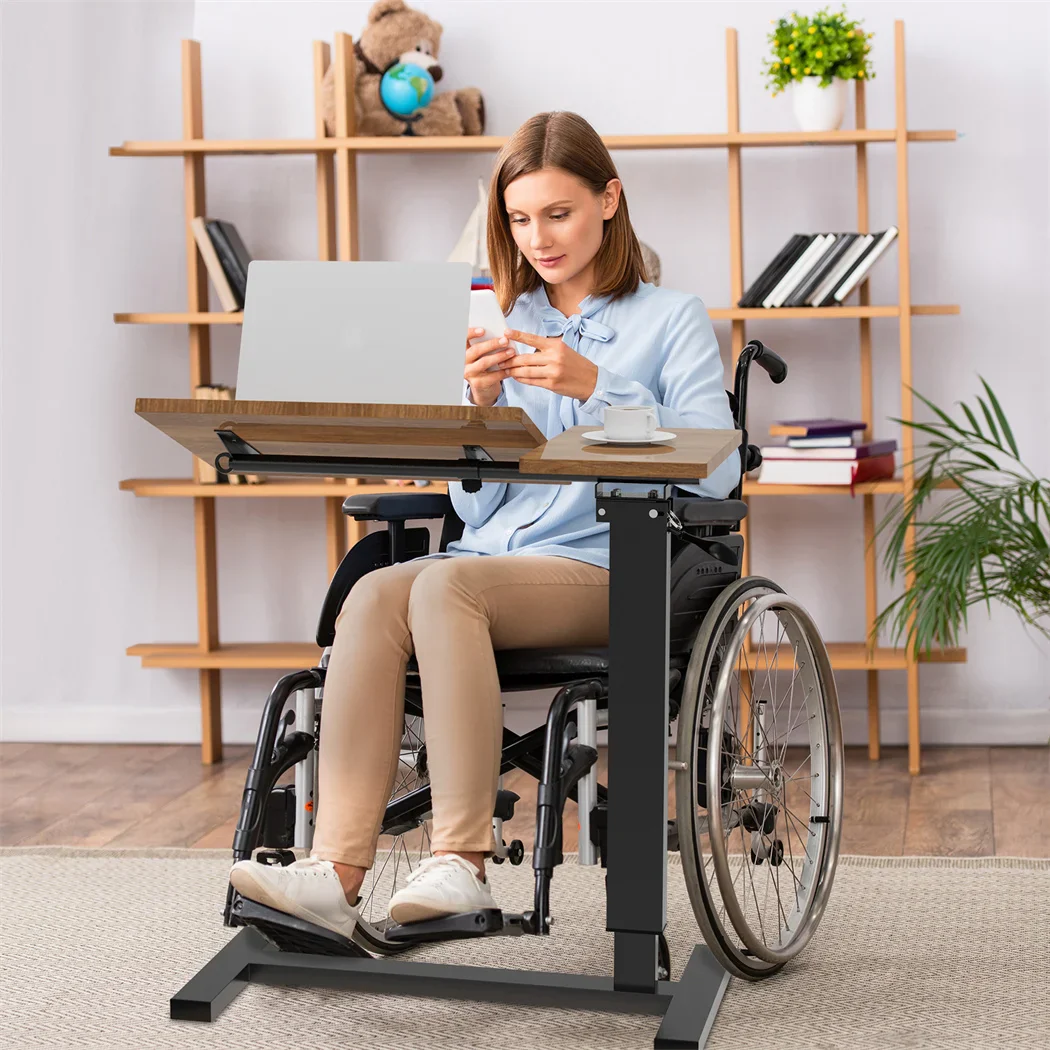 Novaren - Verstelbaar Overbed Laptoptafel Met Wielen - Image 6