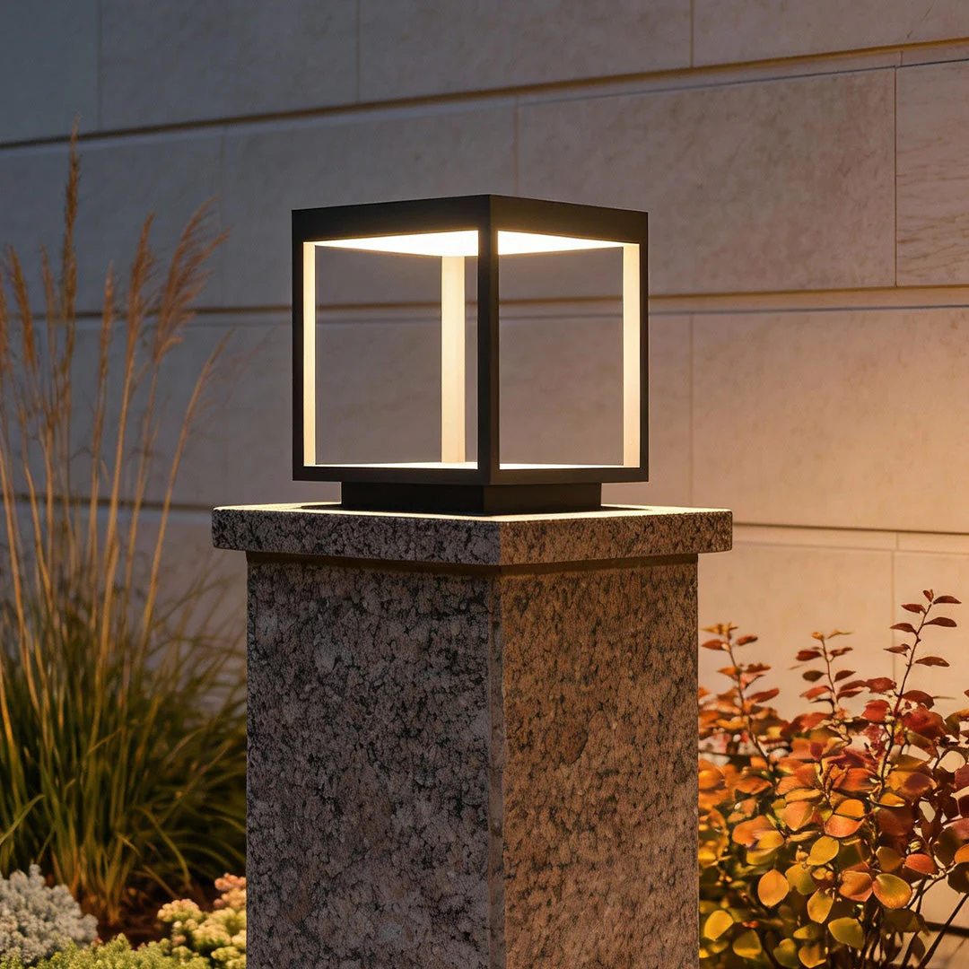 Novieran – LED Buitenlamp Warm Wit IP65 Aluminium Pilaar Vierkant - Image 12
