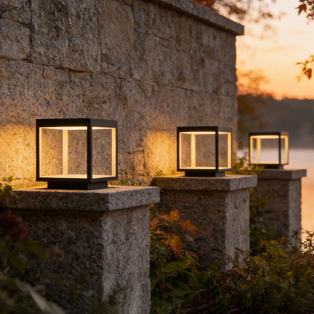 Novieran – LED Buitenlamp Warm Wit IP65 Aluminium Pilaar Vierkant - Image 13
