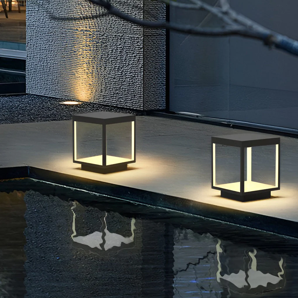 Novieran – LED Buitenlamp Warm Wit IP65 Aluminium Pilaar Vierkant - Image 5