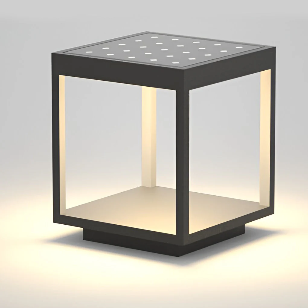 Novieran – LED Buitenlamp Warm Wit IP65 Aluminium Pilaar Vierkant - Image 9