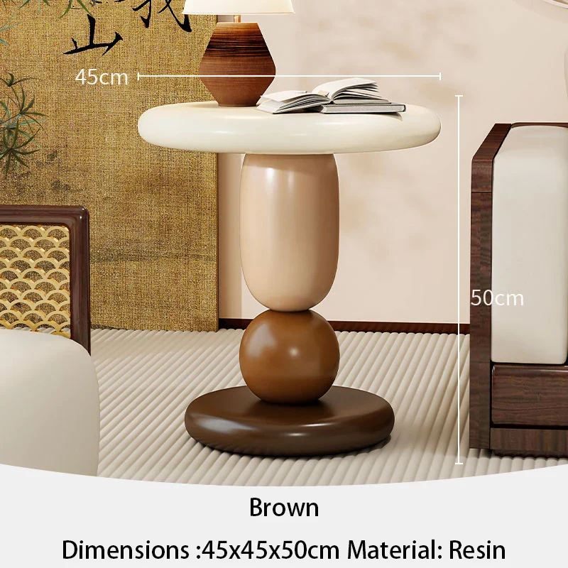 Noviran – Ronde Design Salontafel Met Afneembaar Bijzetblad - Image 2