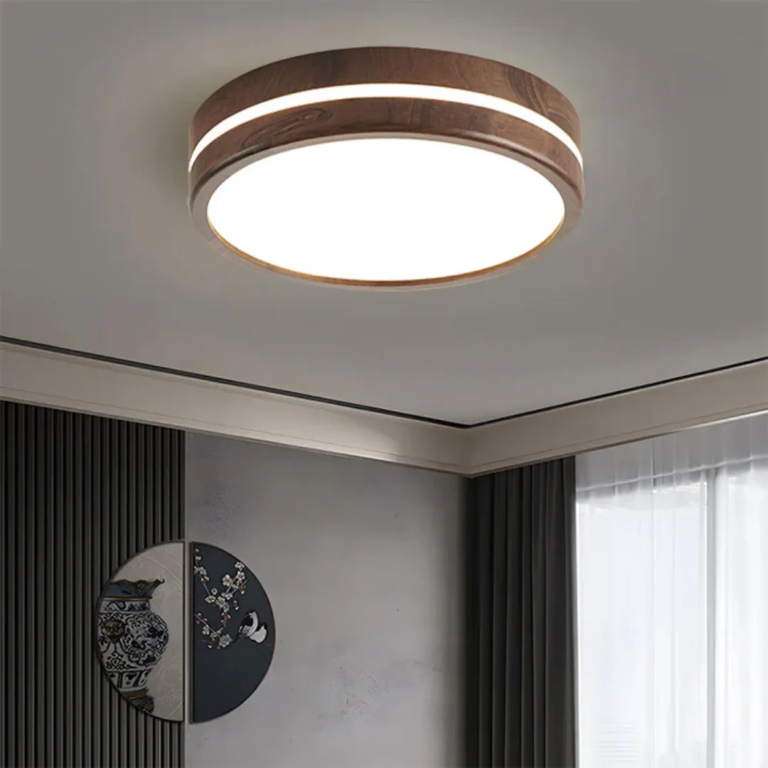 Noxu - Stijlvolle Houten LED Plafondlamp - Image 3