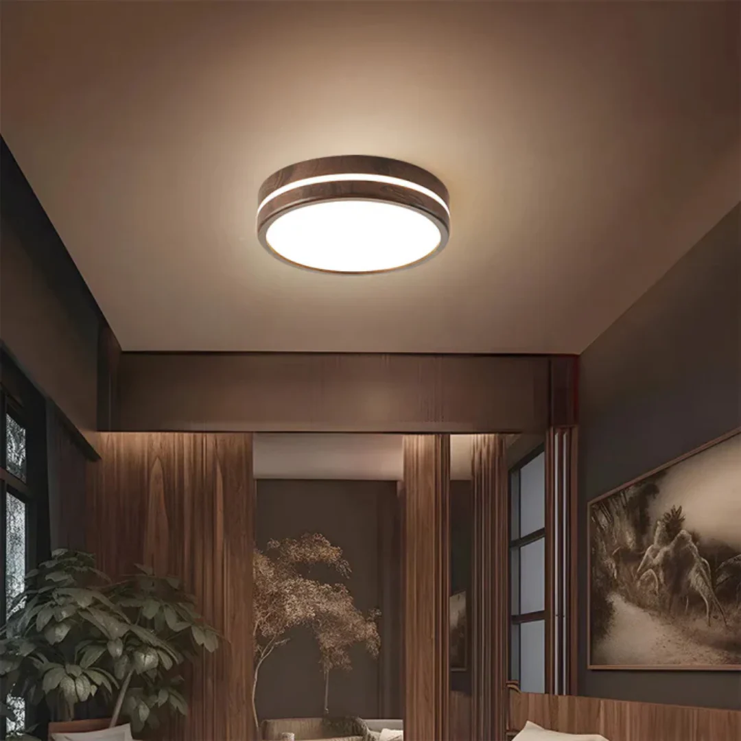Noxu - Stijlvolle Houten LED Plafondlamp - Image 4