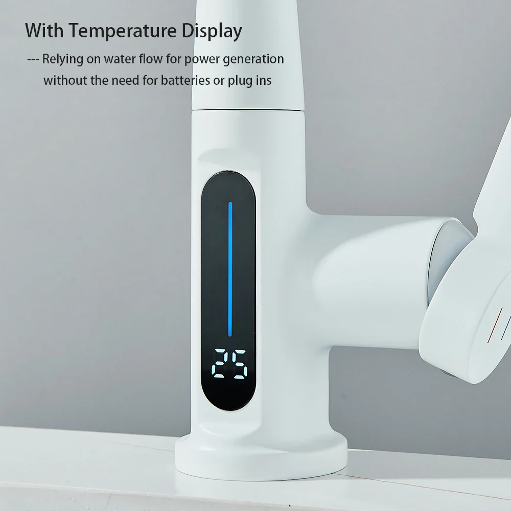Nytheria - Waterval Badkamerkraan met Digitale Temperatuurweergave en Uittrekbare Tuit - Image 5