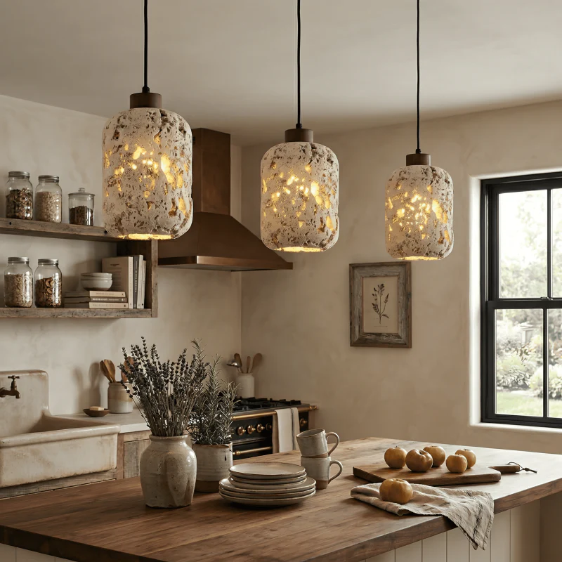 Orevon – Wabi Sabi Travertin Hanglamp - Image 4