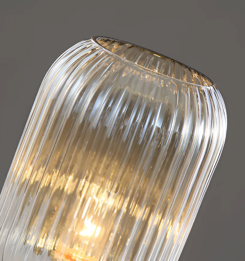 Oriantha - Noordse Tafellamp met Geribbeld Glas - Image 10