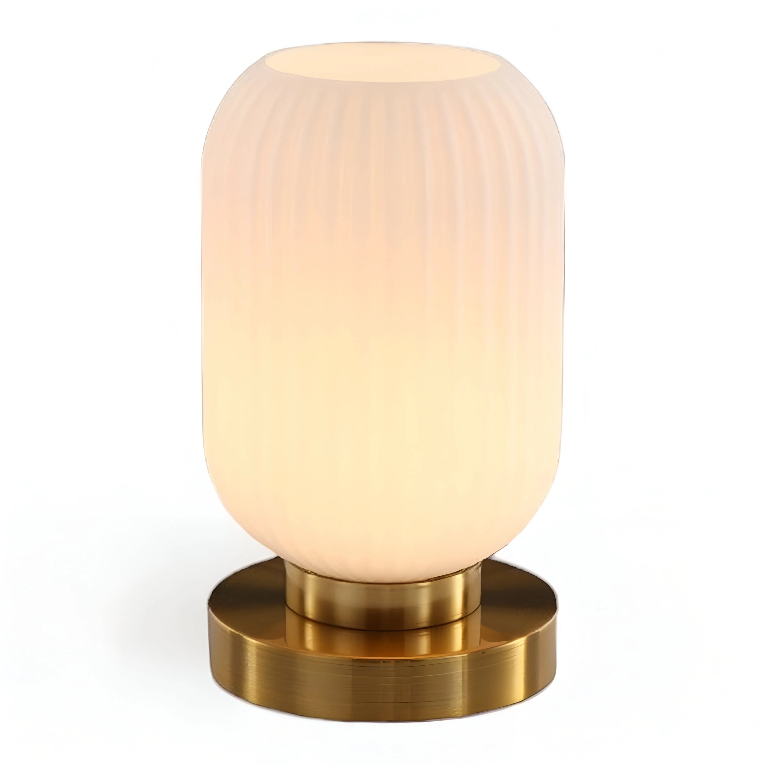Oriantha - Noordse Tafellamp met Geribbeld Glas - Image 13