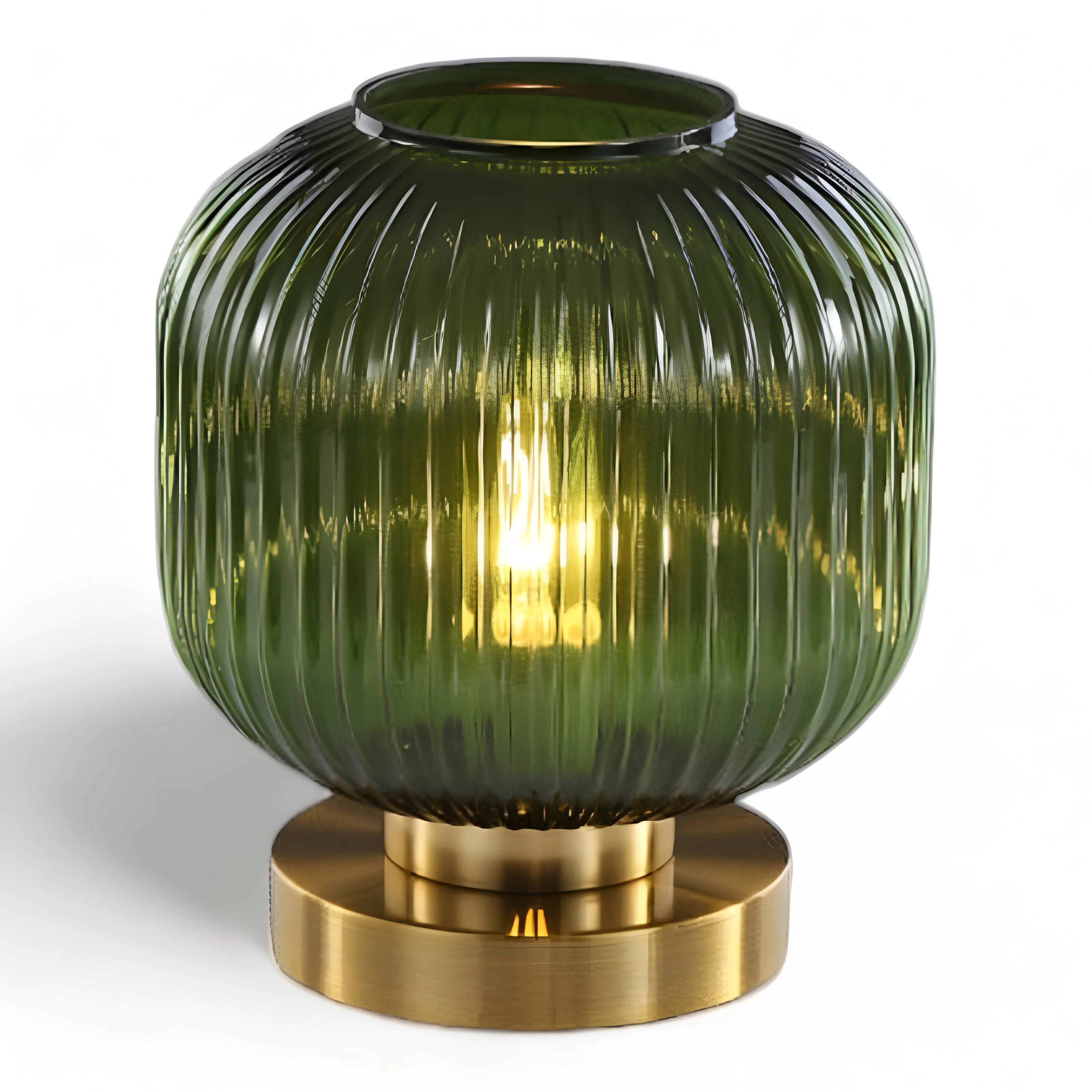 Oriantha - Noordse Tafellamp met Geribbeld Glas - Image 19