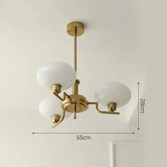 Orlienne – Moderne Kroonluchter Met Opaalglazen Kappen - Image 18