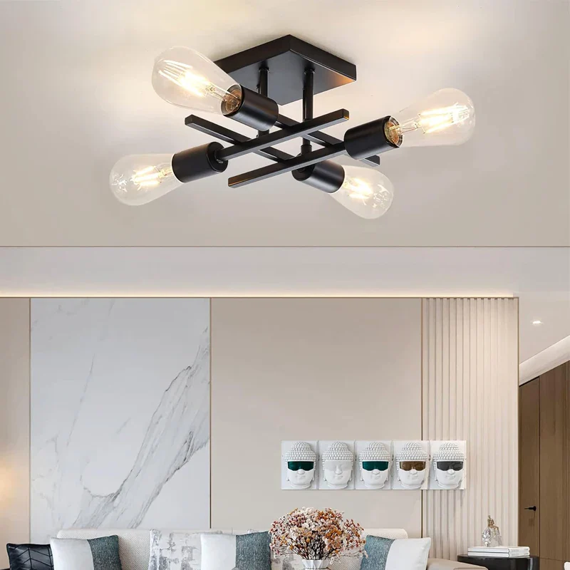 Orliven - Nordic 4 Lichts Plafondlamp E27 - Image 4