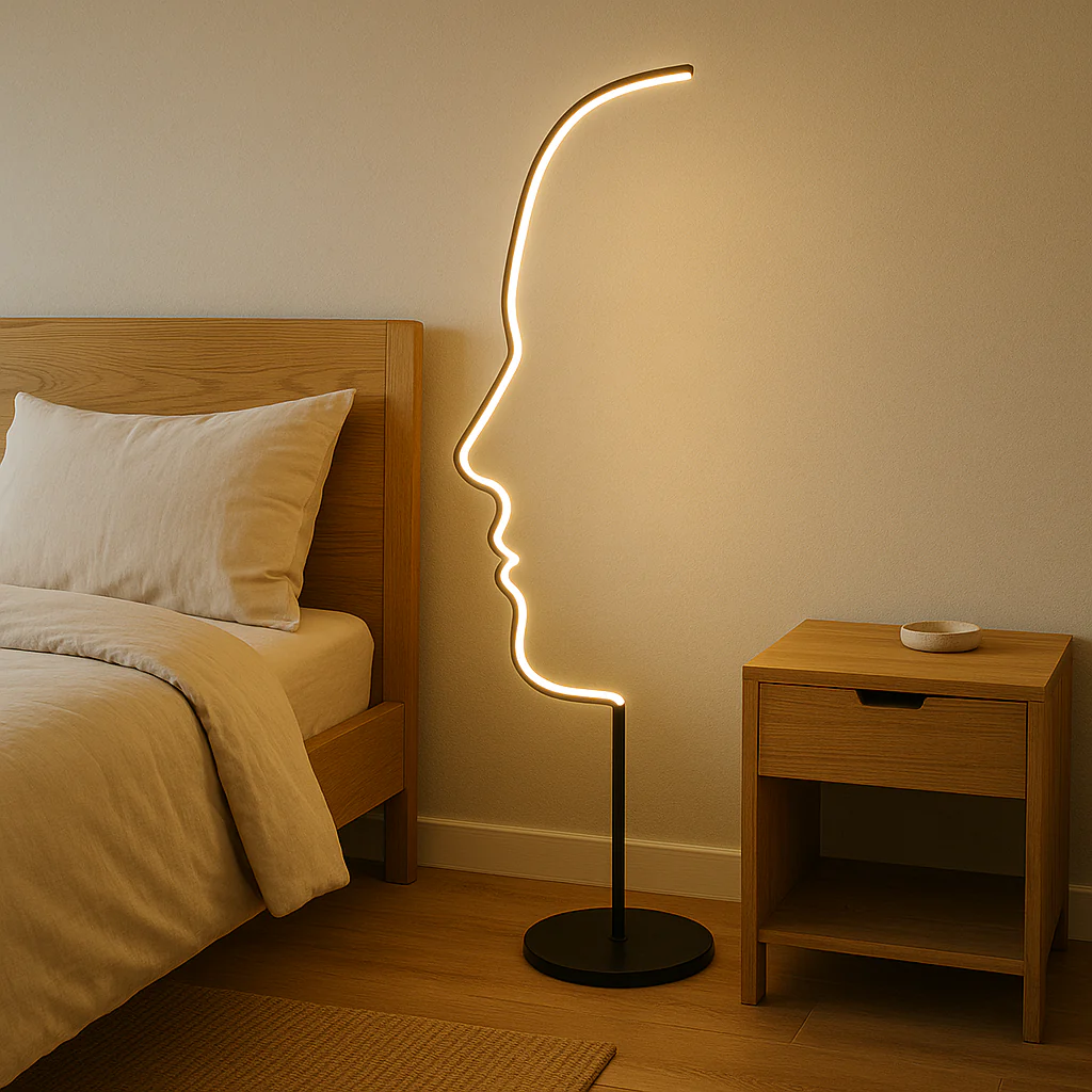 Ormono – Minimalistische Gezicht LED Vloerlamp - Image 3