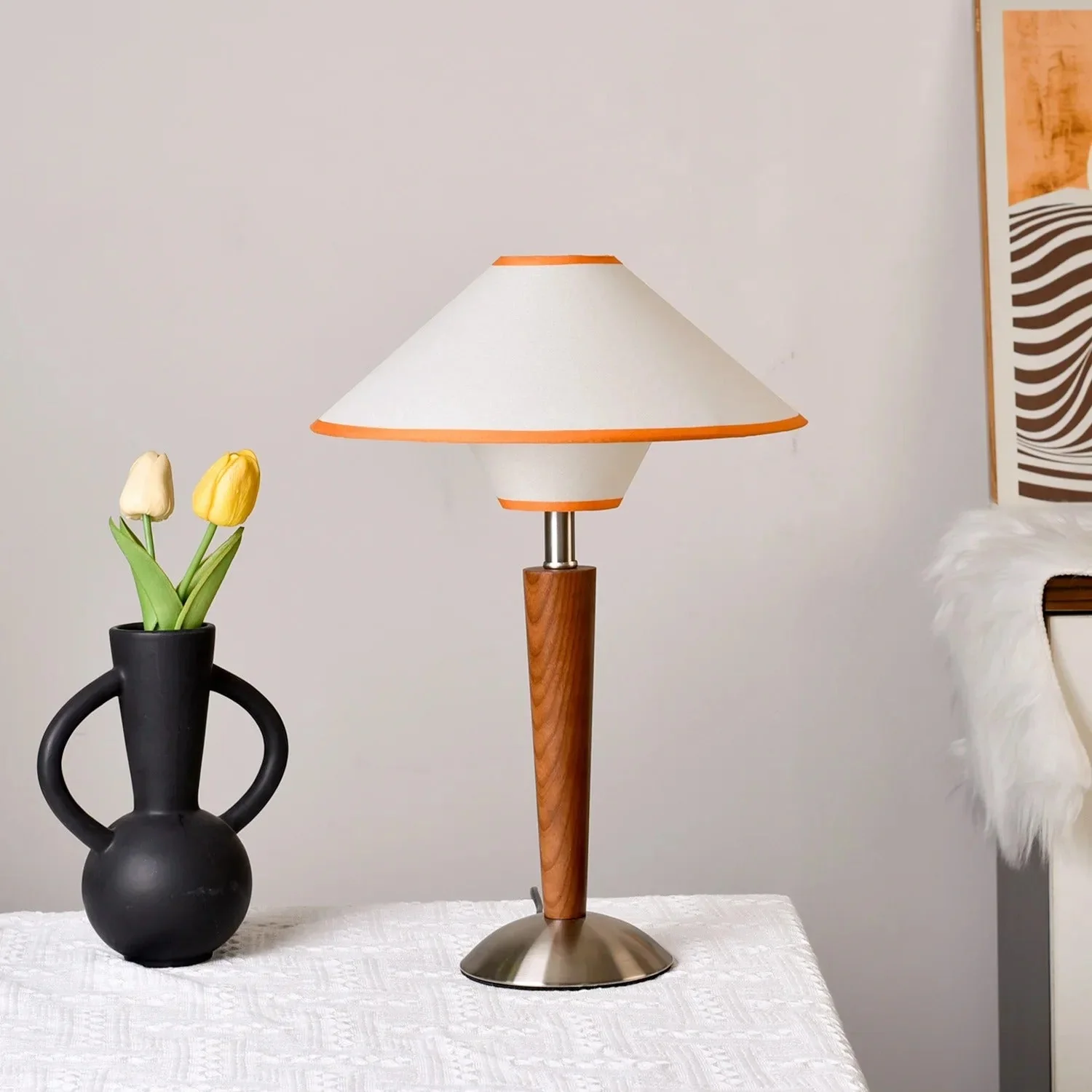 Orona – Mid-Century Conische Tafel Lamp - Image 2