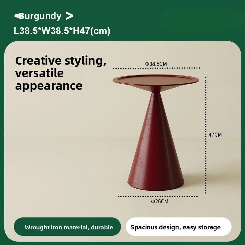 Orvessan - Bauhaus Ronde IJzeren Bijzettafel Met Opbergrek - Image 4