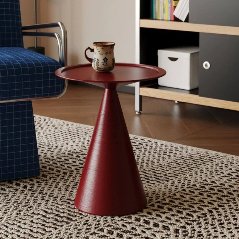 Orvessan - Bauhaus Ronde IJzeren Bijzettafel Met Opbergrek - Image 5