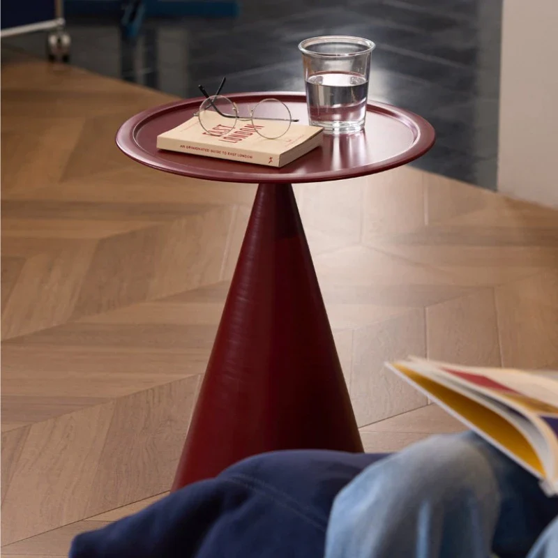 Orvessan - Bauhaus Ronde IJzeren Bijzettafel Met Opbergrek - Image 6