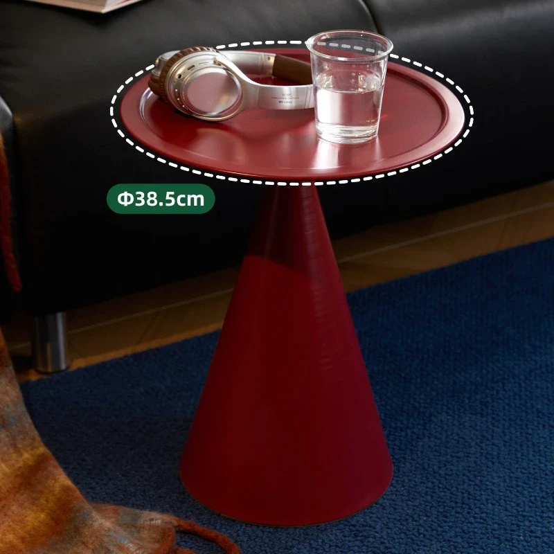 Orvessan - Bauhaus Ronde IJzeren Bijzettafel Met Opbergrek - Image 7
