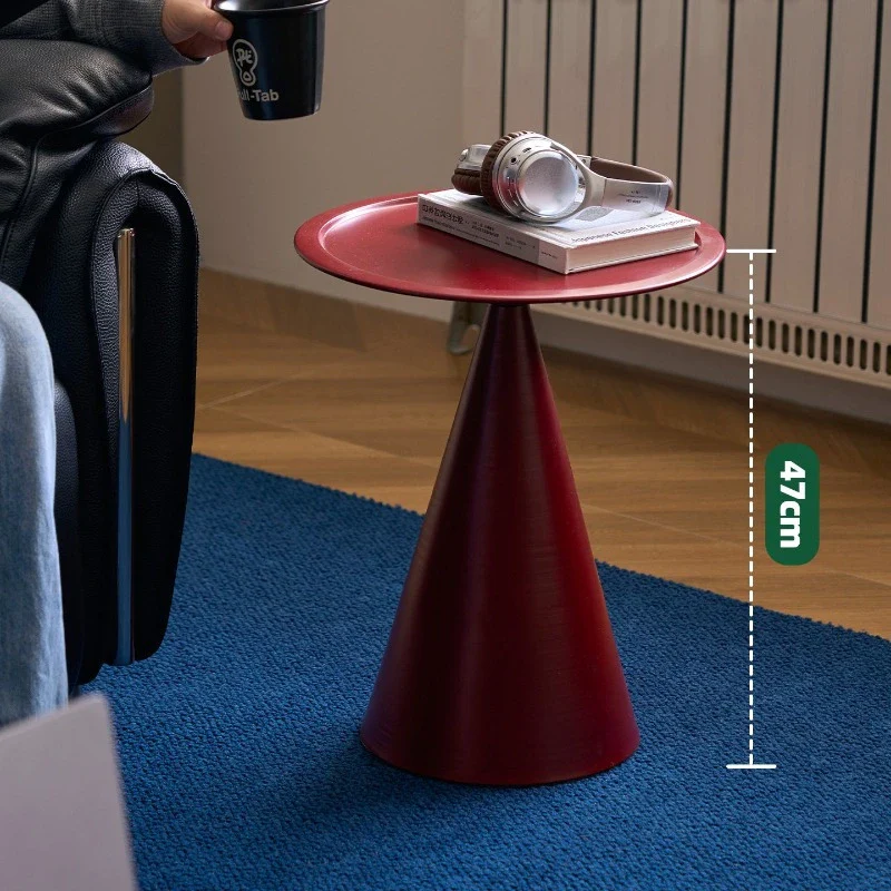 Orvessan - Bauhaus Ronde IJzeren Bijzettafel Met Opbergrek - Image 8