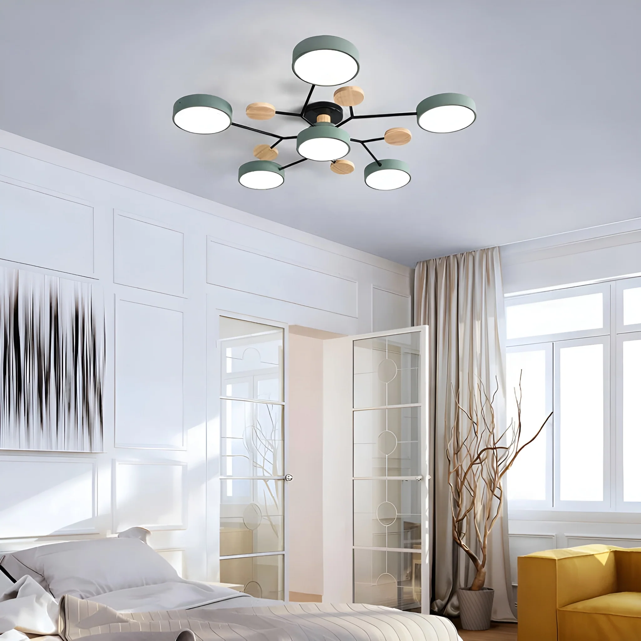 Orvexa – Moderne LED Plafondlamp met Multi-Arm Design voor Woonkamer & Slaapkamer - Image 3