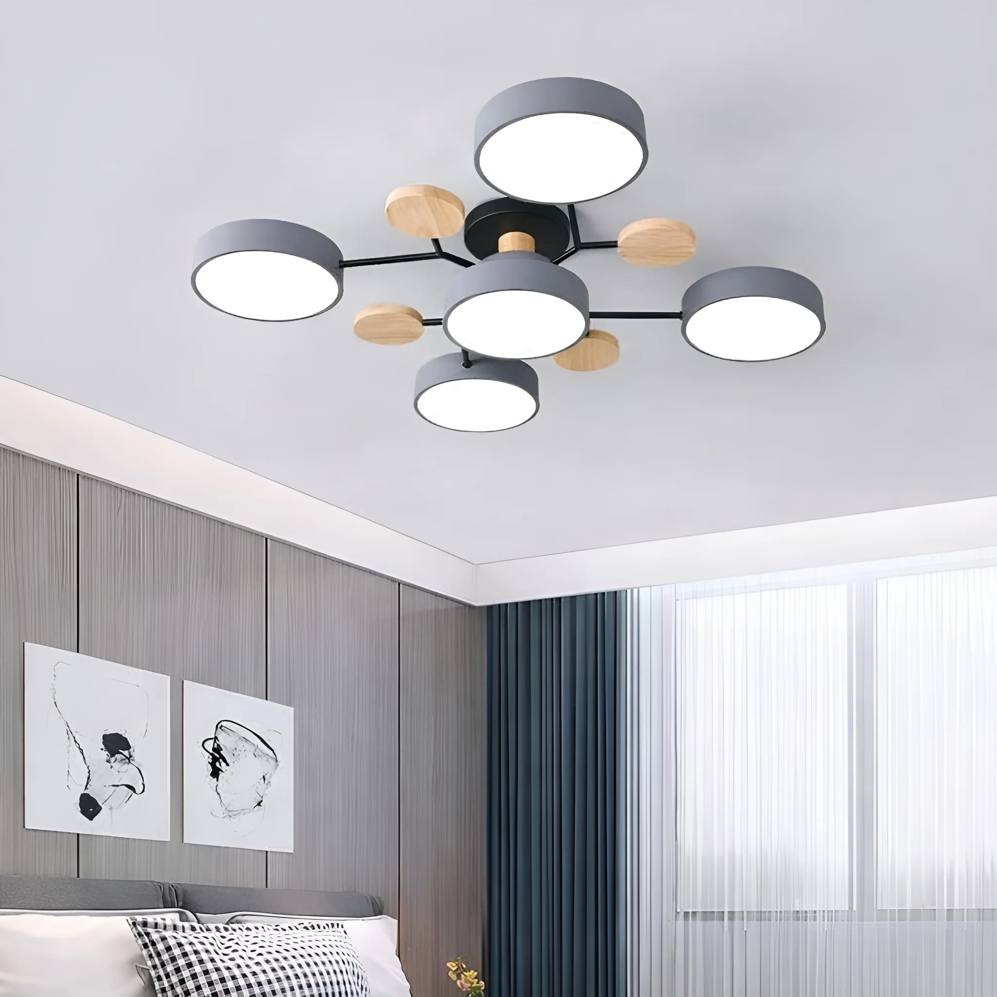 Orvexa – Moderne LED Plafondlamp met Multi-Arm Design voor Woonkamer & Slaapkamer - Image 5