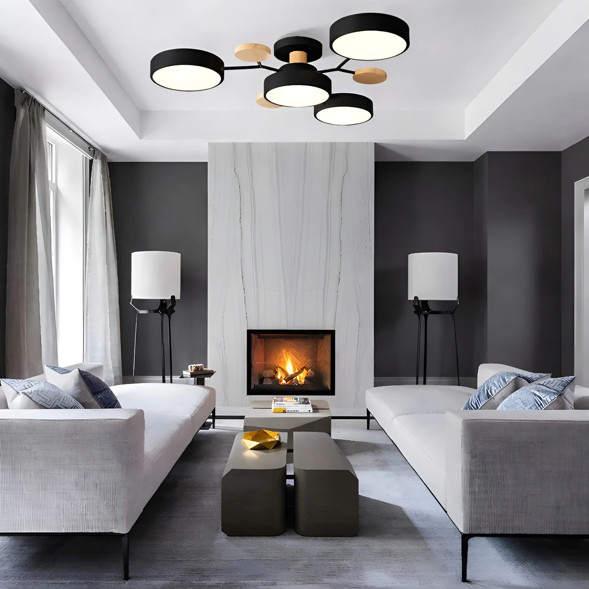 Orvexa – Moderne LED Plafondlamp met Multi-Arm Design voor Woonkamer & Slaapkamer - Image 6