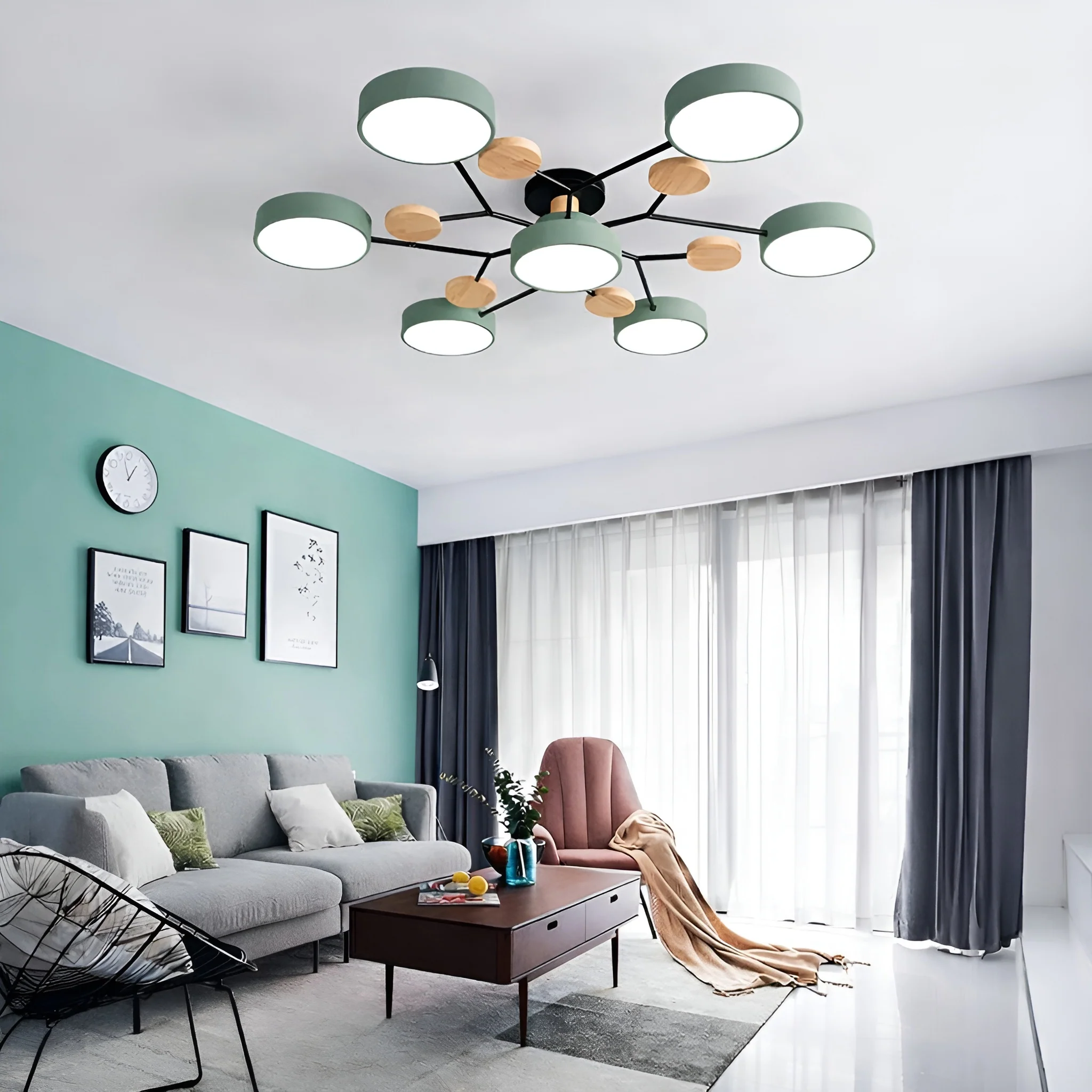 Orvexa – Moderne LED Plafondlamp met Multi-Arm Design voor Woonkamer & Slaapkamer - Image 8