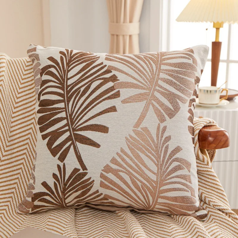 Palmira - Palmboom Linnen Kussenhoes 45x45cm