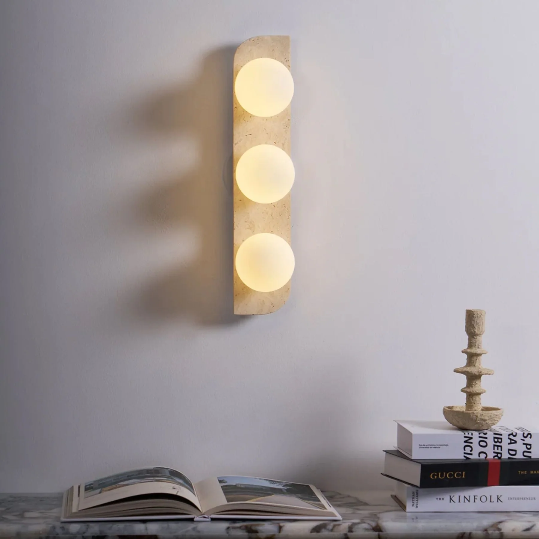 Pelluno – Travertin Wandlamp - Image 5