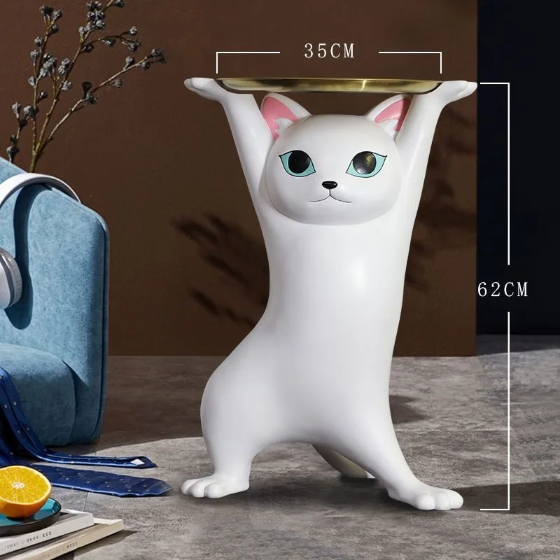 Phanora - Kattenfiguur Bijzettafel voor Woonkamer als Decoratief Meubel - Image 7
