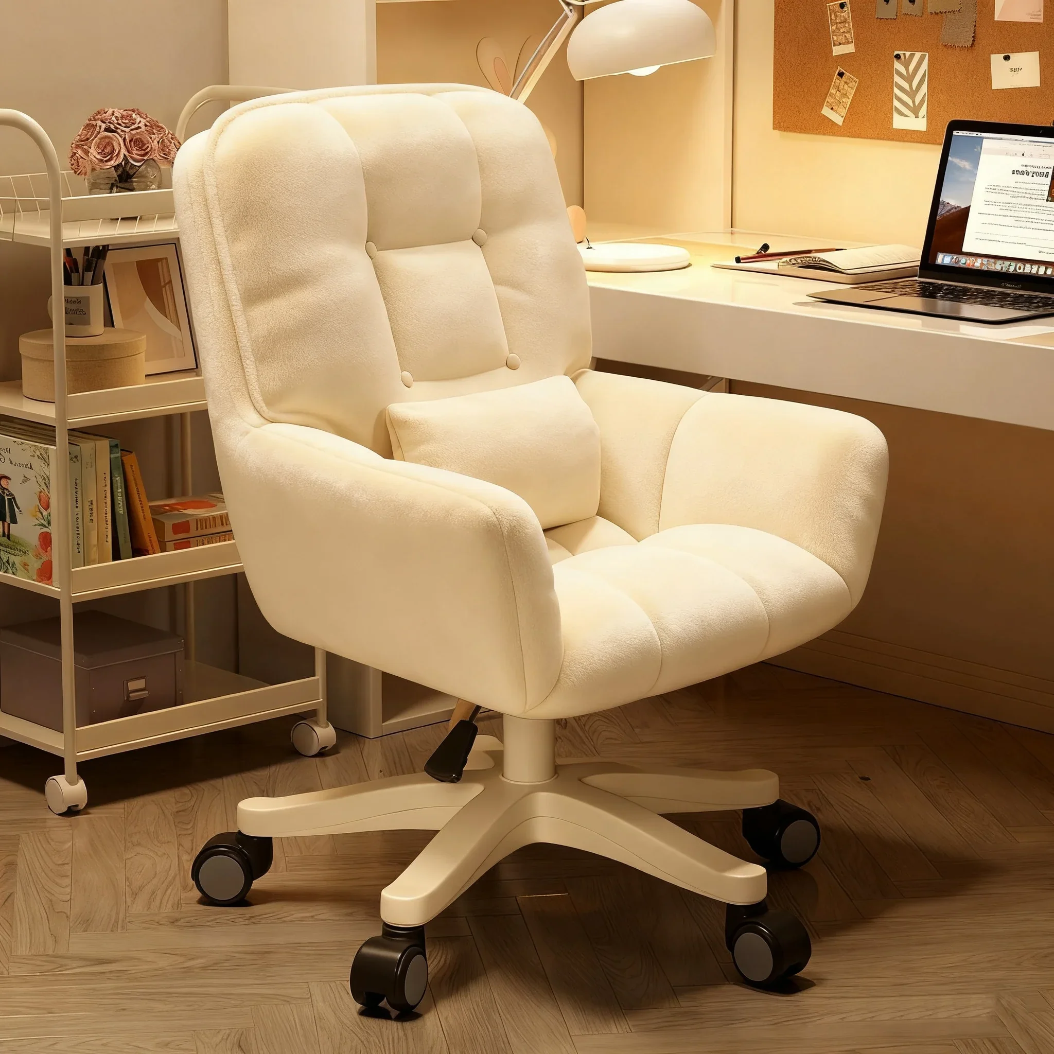 Ferlina – Roze Draaistoel met Ergonomisch Design voor Bureau of Gaming - Image 4