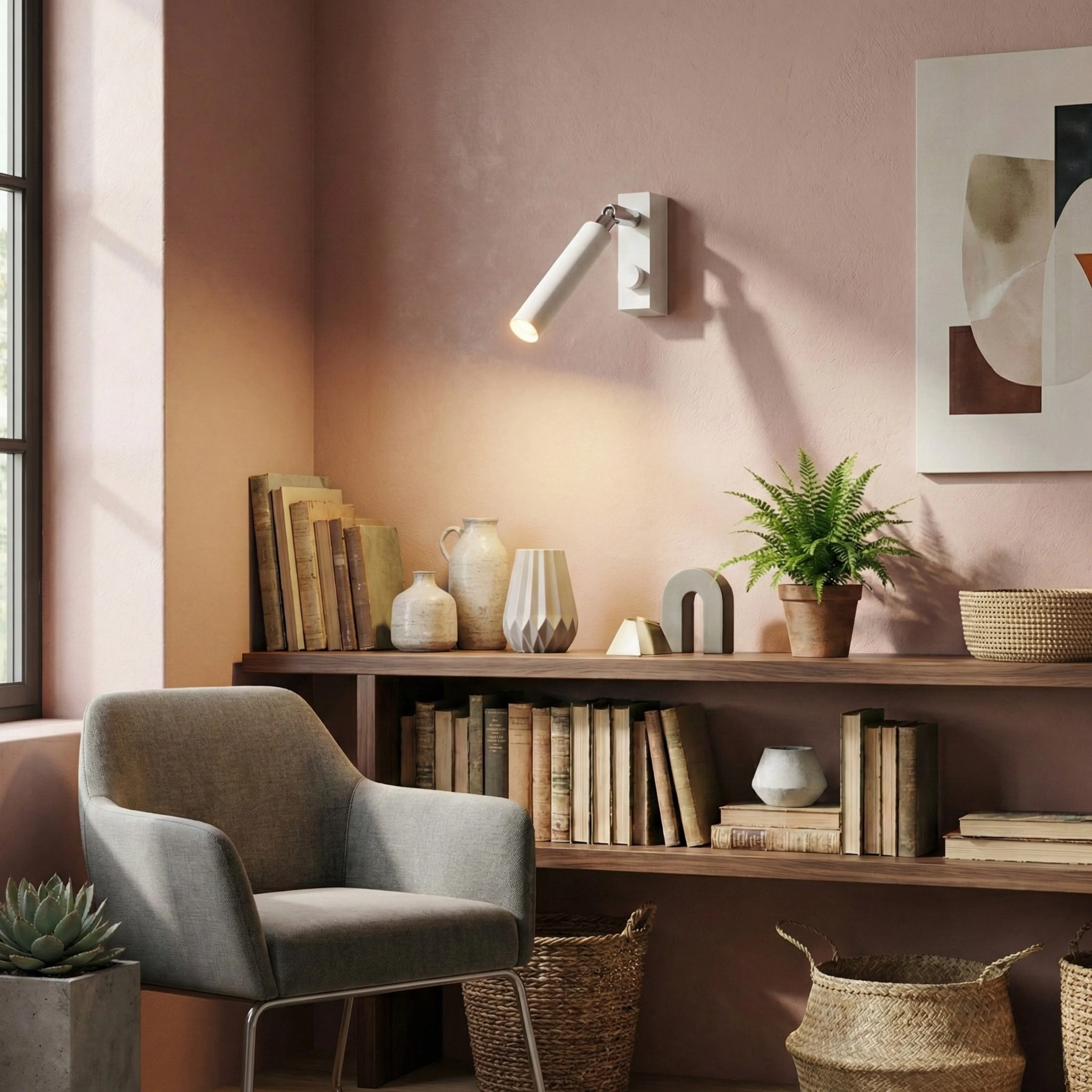 Piora - Verstelbare Witte Wandlamp - Image 3