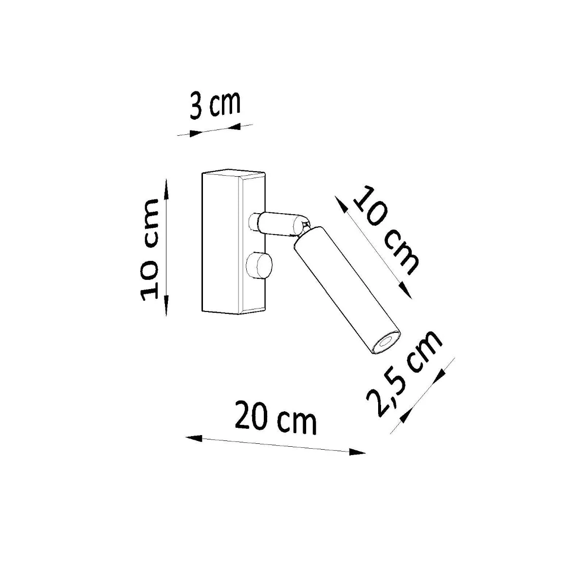 Piora - Verstelbare Witte Wandlamp - Image 7