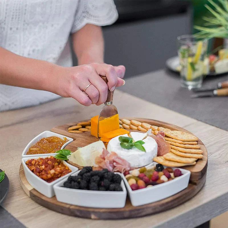Plankora – Elegante Kaasplank en Messenset voor Feestelijke Presentaties - Image 3