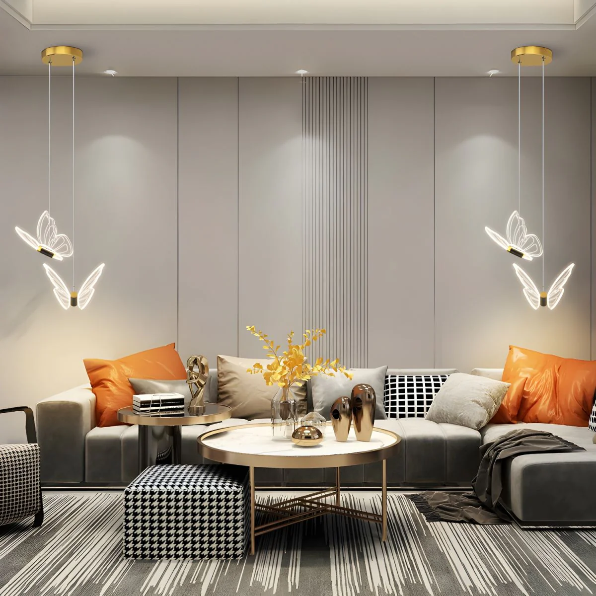Pyralis - Elegante Hanglamp Vlinderdesign voor Woonkamer en Kinderkamer - Image 3