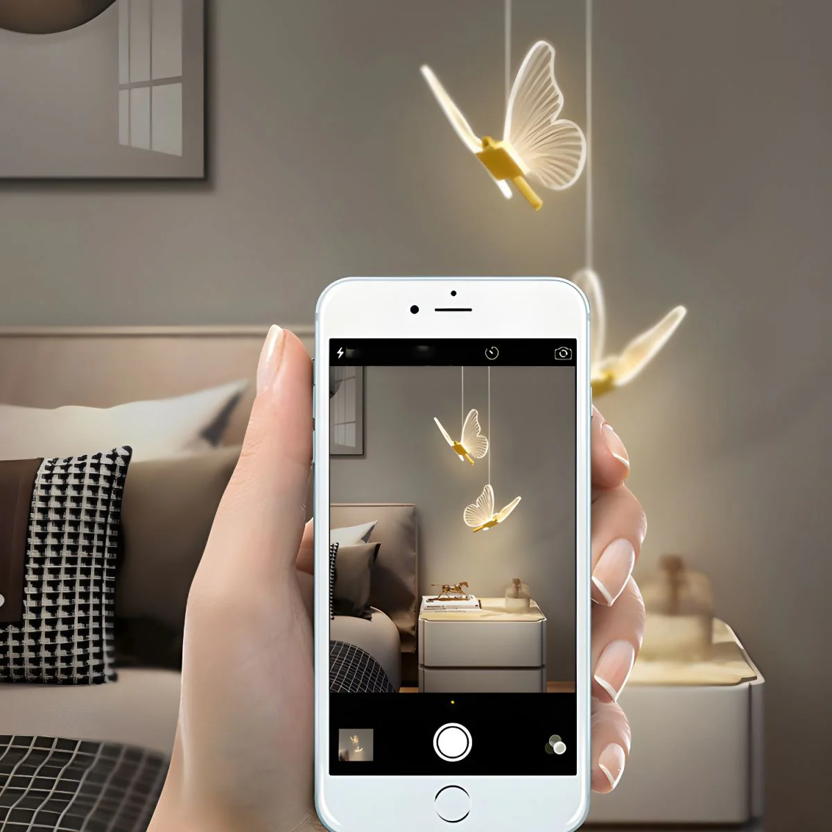 Pyralis - Elegante Hanglamp Vlinderdesign voor Woonkamer en Kinderkamer - Image 5