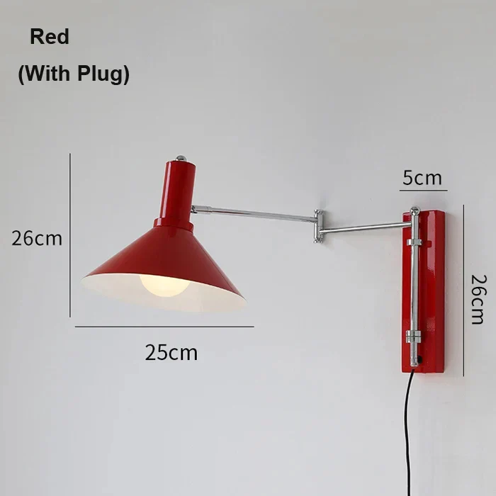 Revillo – Bauhaus Draaibare Wandlamp Met Stekker Opvouwbaar LED - Image 3