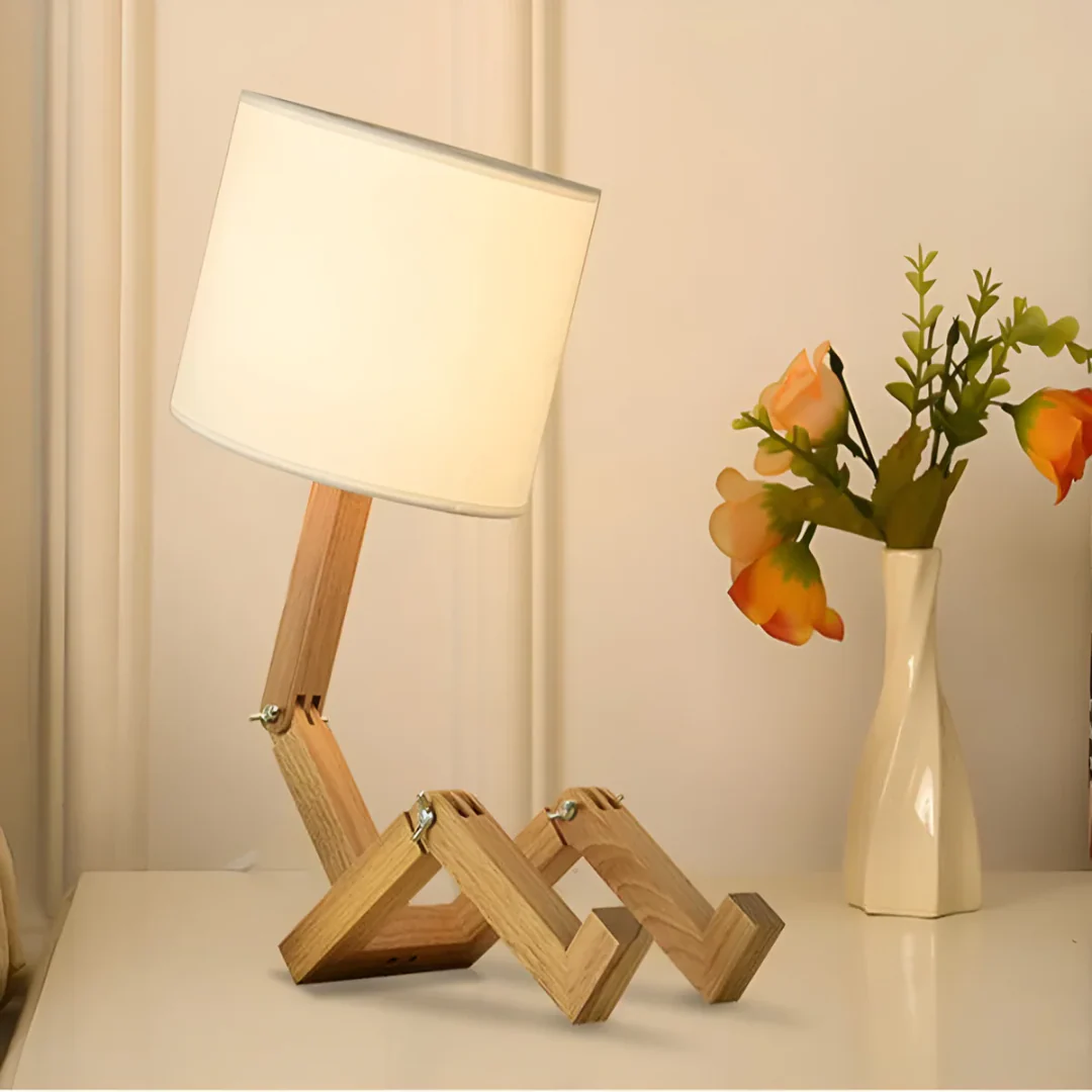 Rilna - Flexibele Houten Tafellamp