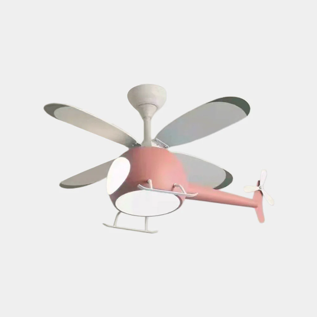 Ronave - Plafondventilator Lamp Helicopter Design Vier Bladen - Image 3