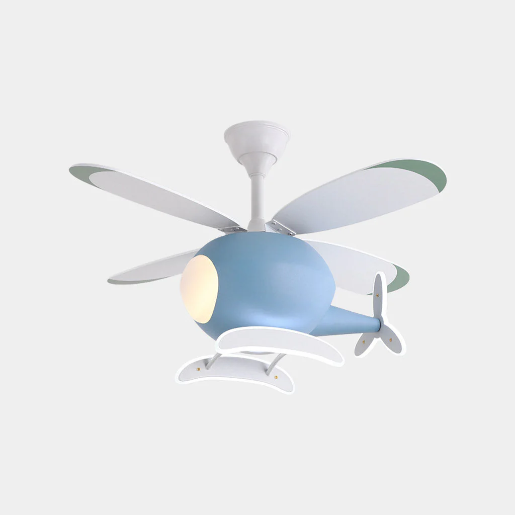 Ronave - Plafondventilator Lamp Helicopter Design Vier Bladen - Image 4