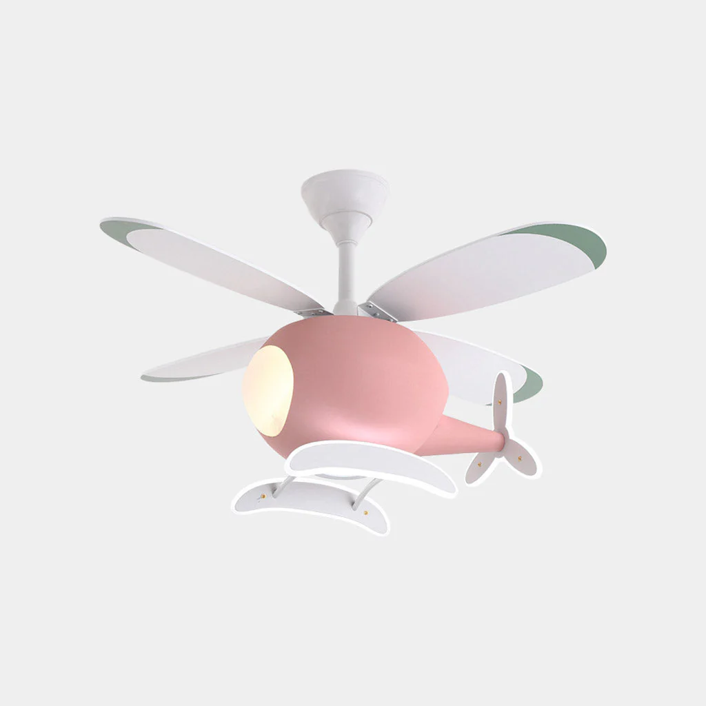 Ronave - Plafondventilator Lamp Helicopter Design Vier Bladen - Image 6