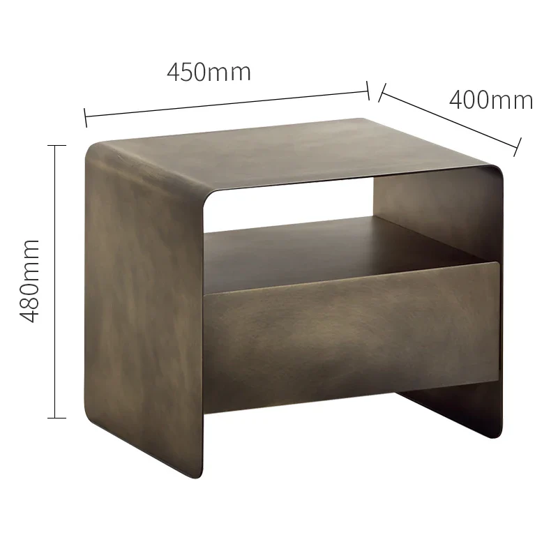 Rovesso – Metalen Nachtkastje in Industrieel Design
