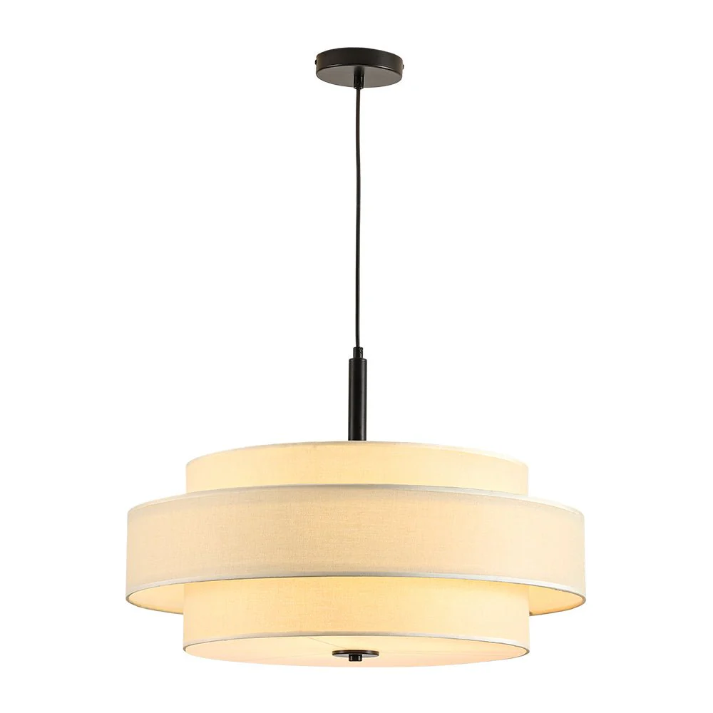 Rowano - Moderne Taps Toelopende Hanglamp Linnen Kap