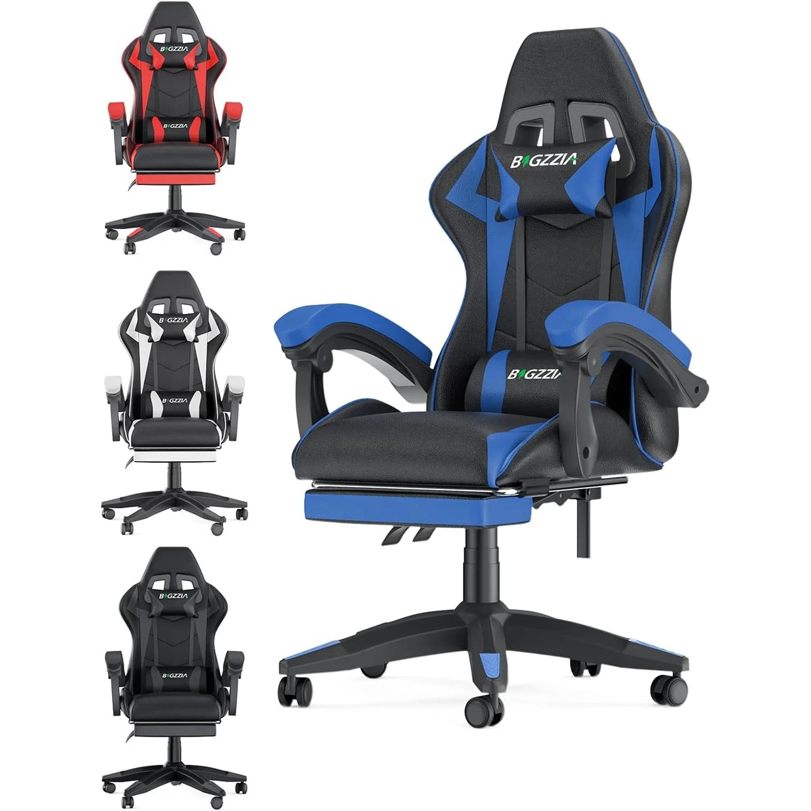 Serava - Ergonomische Gamingstoel met Voetsteun, Lendenkussen en Verstelbare Hoogte - Image 8