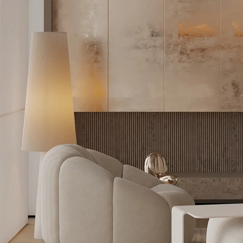 Sivora – Wabi Sabi Vloerlamp Met Stoffen Kap - Image 6