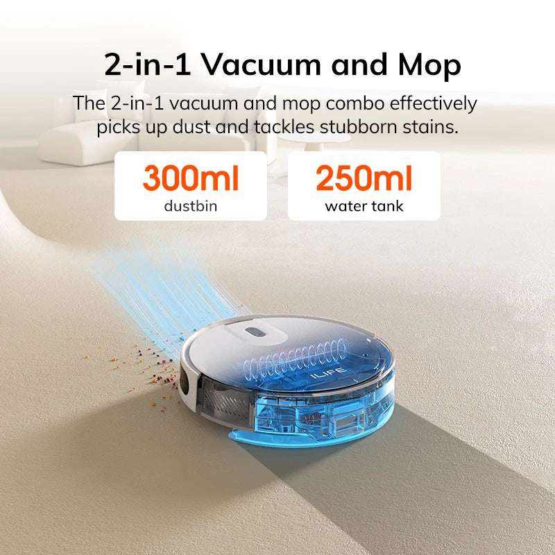 Solara V20 - Robotstofzuiger met 5000Pa Zuigkracht LiDAR Navigatie en Appbediening - Image 5