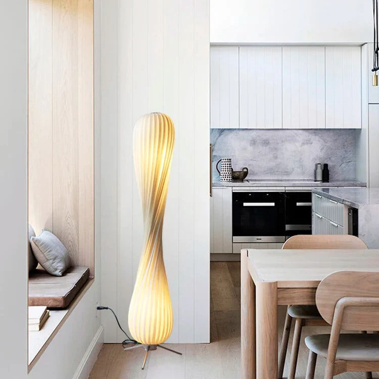 Solavel – Scandinavische Gedraaide Vloerlamp - Image 3