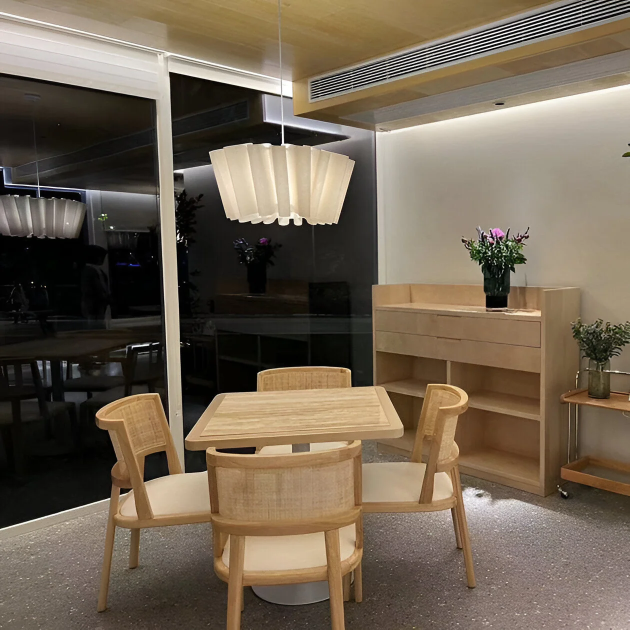 Solmara - Nordic Crème Stoffen Hanglamp - Image 14