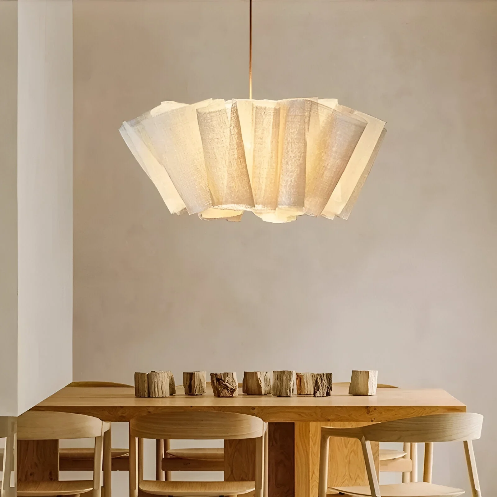 Solmara - Nordic Crème Stoffen Hanglamp - Image 16