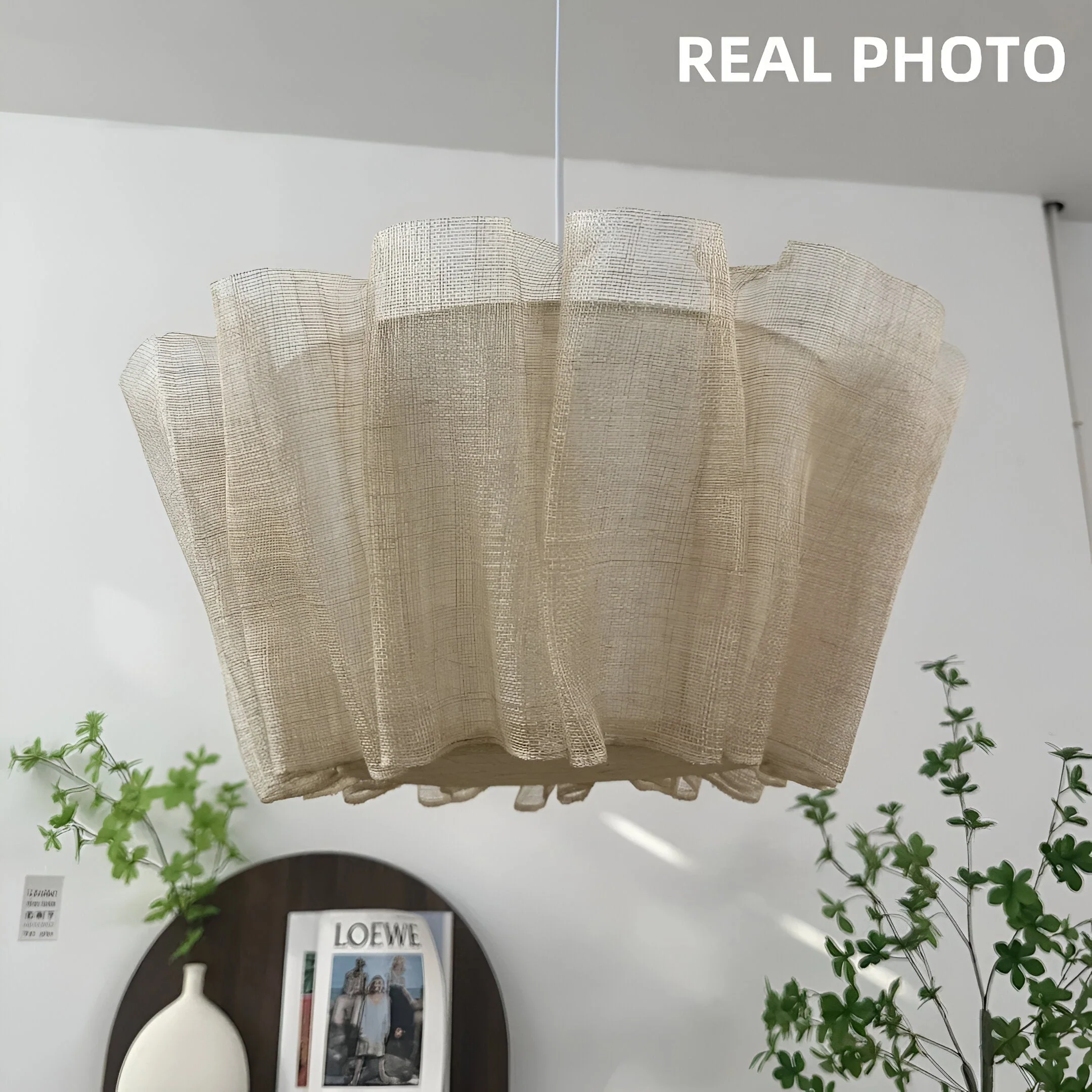 Solmara - Nordic Crème Stoffen Hanglamp - Image 17