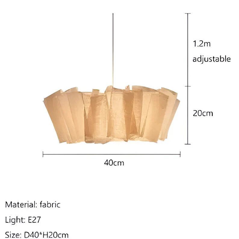 Solmara - Nordic Crème Stoffen Hanglamp - Image 19